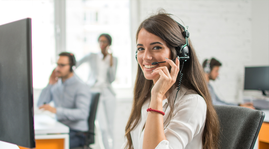 Employees on phone calls