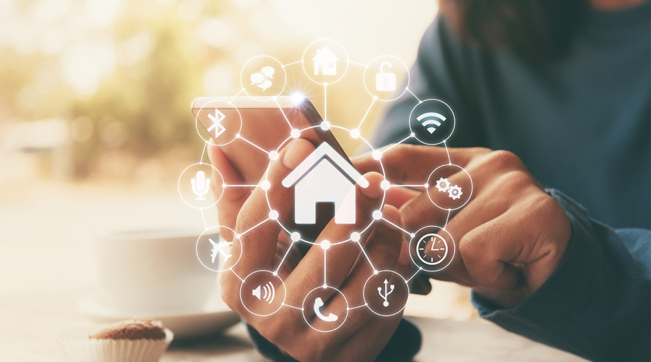 Smart Home working on a smart phone